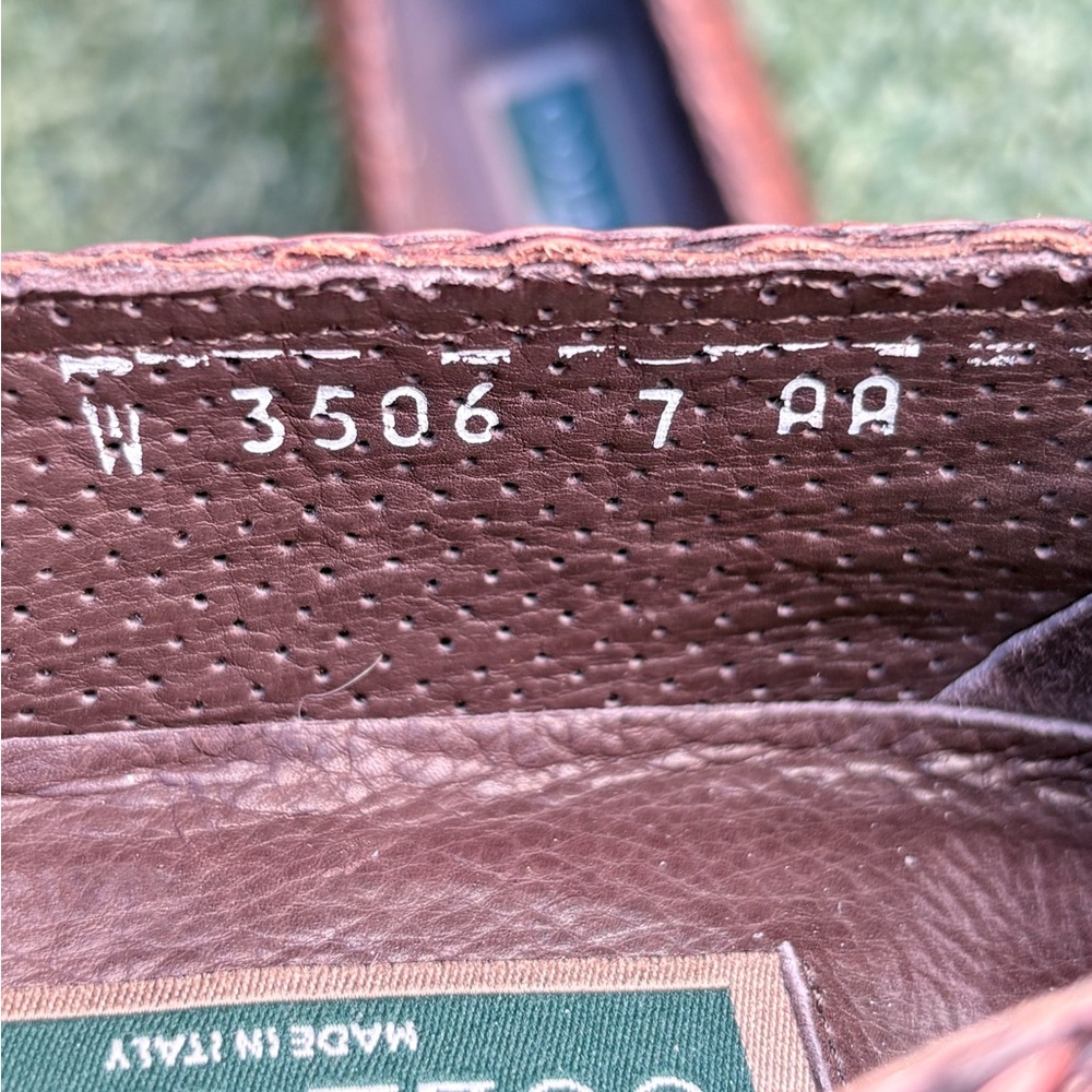 Cole Haan Tan Woven Leather Loafers - Picture 7 of 9